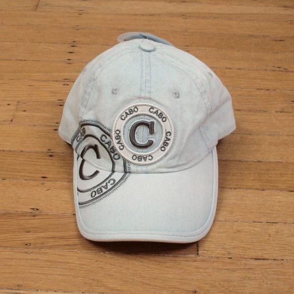 Robin Ruth Accessories - Robin Ruth Hat Womens Blue Distressed Denim Cabo Mexico